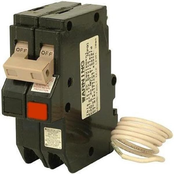 Eaton CH220GFT Plug-On Mount Type CH Ground Fault Circuit Breaker 2-Pole 20 Amp 120/240 Volt AC